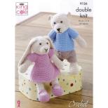 9126 Crochet Bear and Rabbit